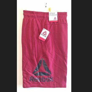 Reebok Lifestyle 10" Shorts Men's Drawstring Pockets Zip NWT / Color: Red